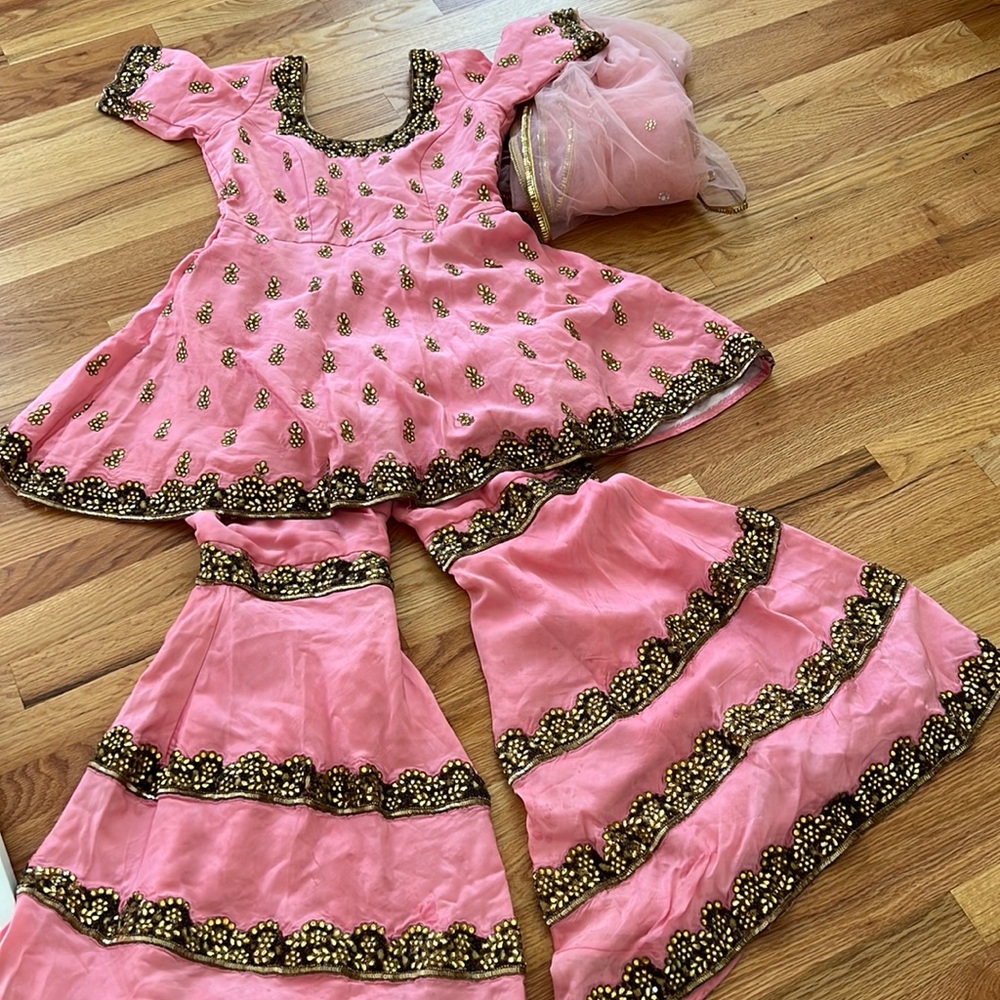 Beautiful Indian custom made suit Sharara
